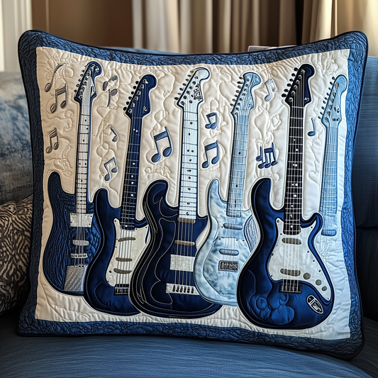 Elegant Guitar Quilted Pillow Case GFTONL363