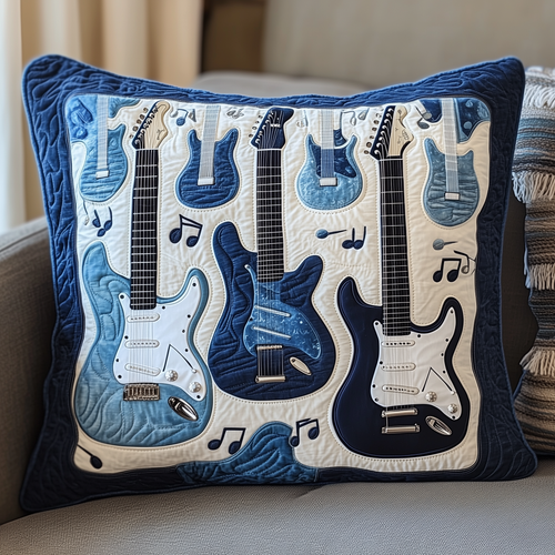 Elegant Guitar Quilted Pillow Case GFTONL365