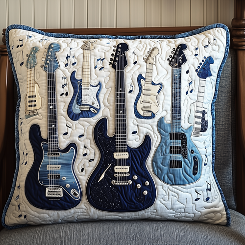 Elegant Guitar Quilted Pillow Case GFTONL366