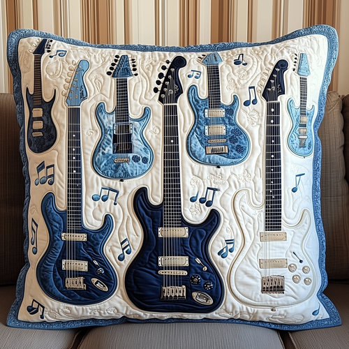 Elegant Guitar Quilted Pillow Case GFTONL368