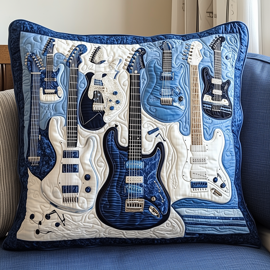 Elegant Guitar Quilted Pillow Case GFTONL371