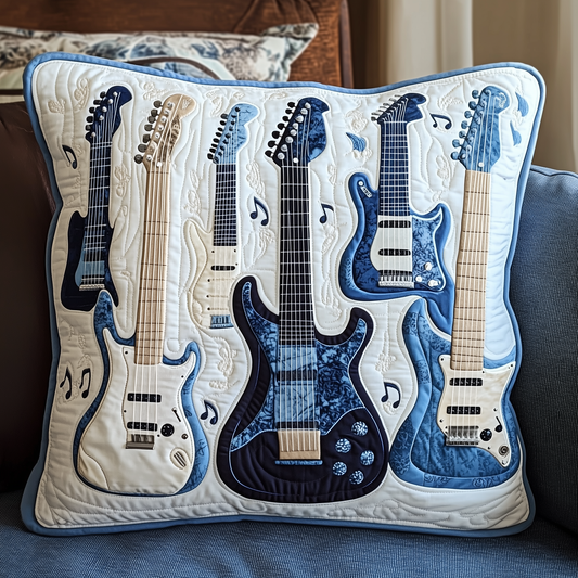 Elegant Guitar Quilted Pillow Case GFTONL375