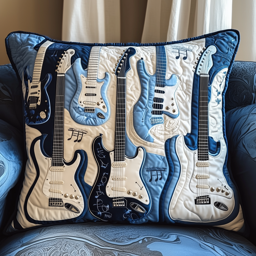 Elegant Guitar Quilted Pillow Case GFTONL376