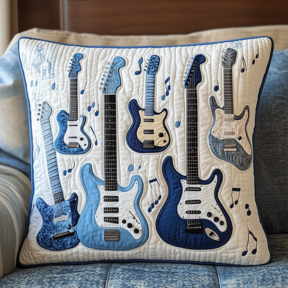 Elegant Guitar Quilted Pillow Case GFTONL377