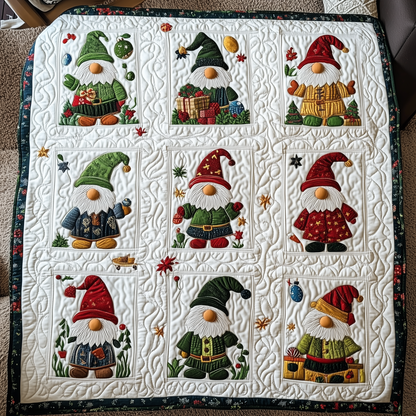 Happy Gnomes Quilted Blanket GFTONL438