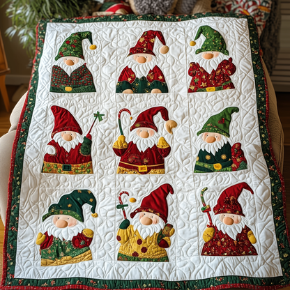 Happy Gnomes Quilted Blanket GFTONL440