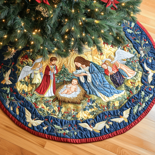 Christ's Arrival Quilted Tree Skirt GFTONL638