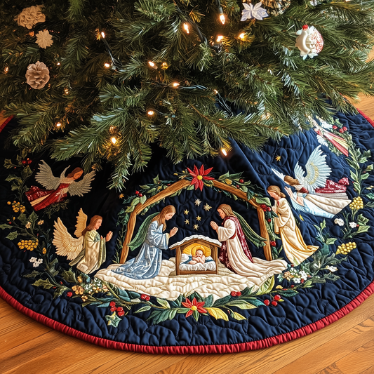 Christ's Arrival Quilted Tree Skirt GFTONL639