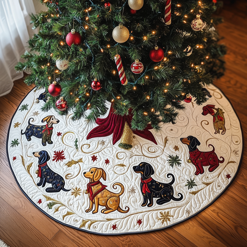 Dachshund Quilted Tree Skirt GFTONL699