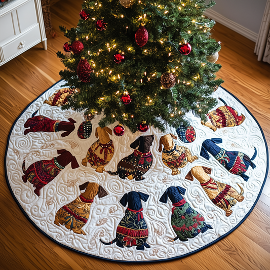 Dachshund Quilted Tree Skirt GFTONL702