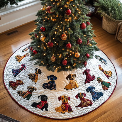 Dachshund Quilted Tree Skirt GFTONL706