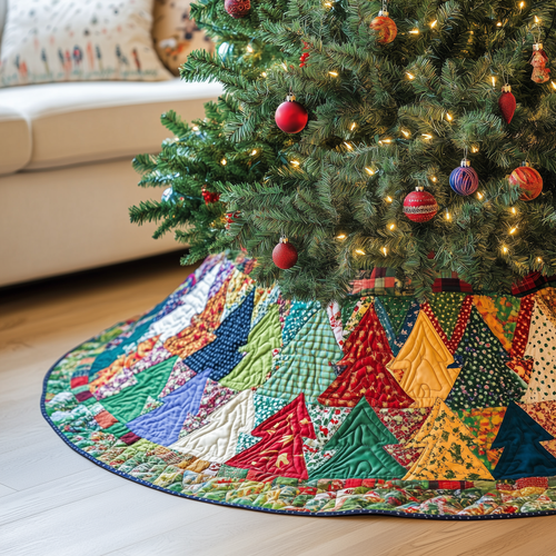 Holiday Tree Christmas Quilted Tree Skirt GFTONL770