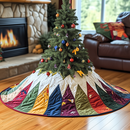 Holiday Tree Christmas Quilted Tree Skirt GFTONL772