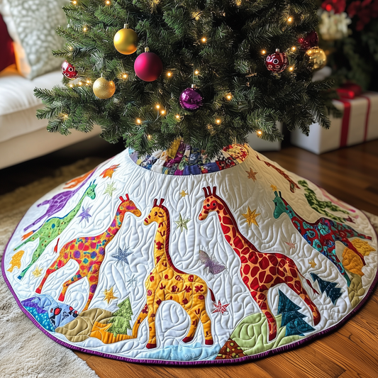 Festive Chicken Christmas Quilted Tree Skirt GFTONL794