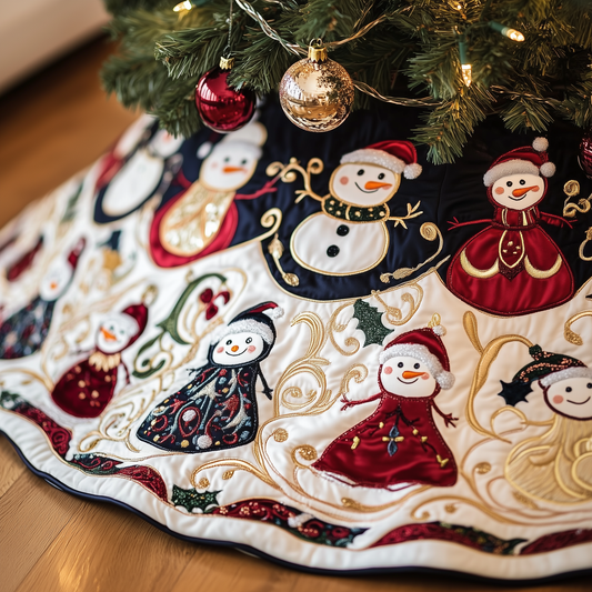 Jolly Snowman Quilted Tree Skirt GFTONL862