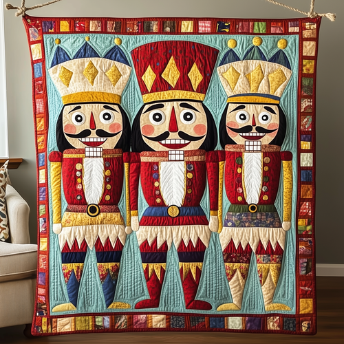 Whimsical Nutcracker Quilted Blanket GFTONL935