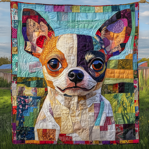 Chihuahua Quilted Blanket GFTONL973