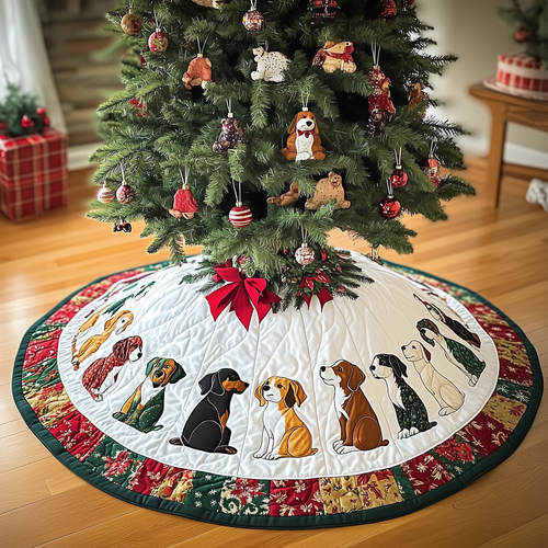 Christmas Beagle Quilted Tree Skirt GFTOTL1006