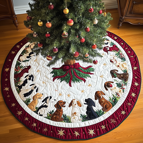 Christmas Beagle Quilted Tree Skirt GFTOTL1010