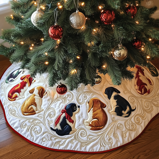 Christmas Beagle Quilted Tree Skirt GFTOTL1014