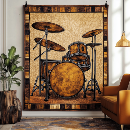 Drum Lover Quilted Blanket GFTOTL1063