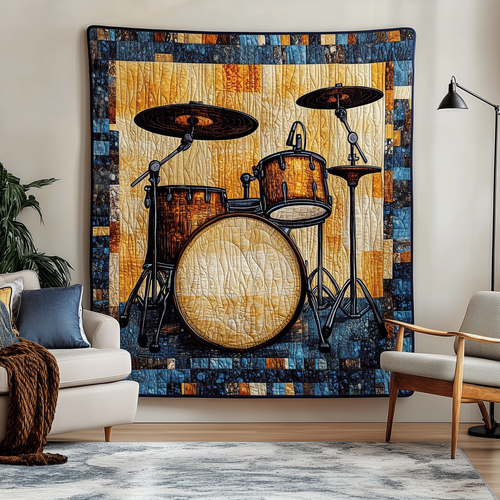 Drum Lover Quilted Blanket GFTOTL1065