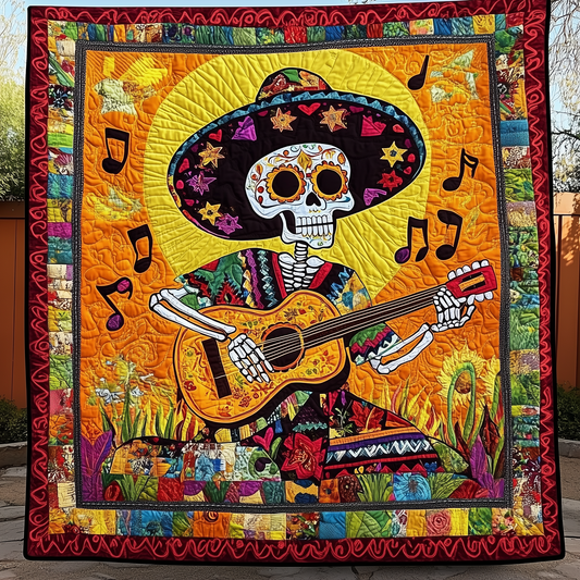 Skull & Strings Quilted Blanket GFTOTL1086