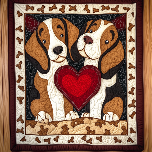 Beagle Bond of Love Quilted Blanket GFTOTL1165