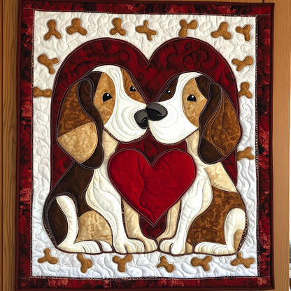 Beagle Bond of Love Quilted Blanket GFTOTL1166