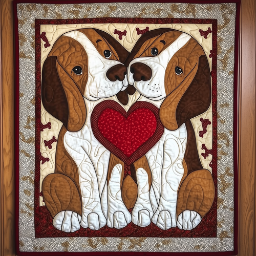 Beagle Bond of Love Quilted Blanket GFTOTL1167