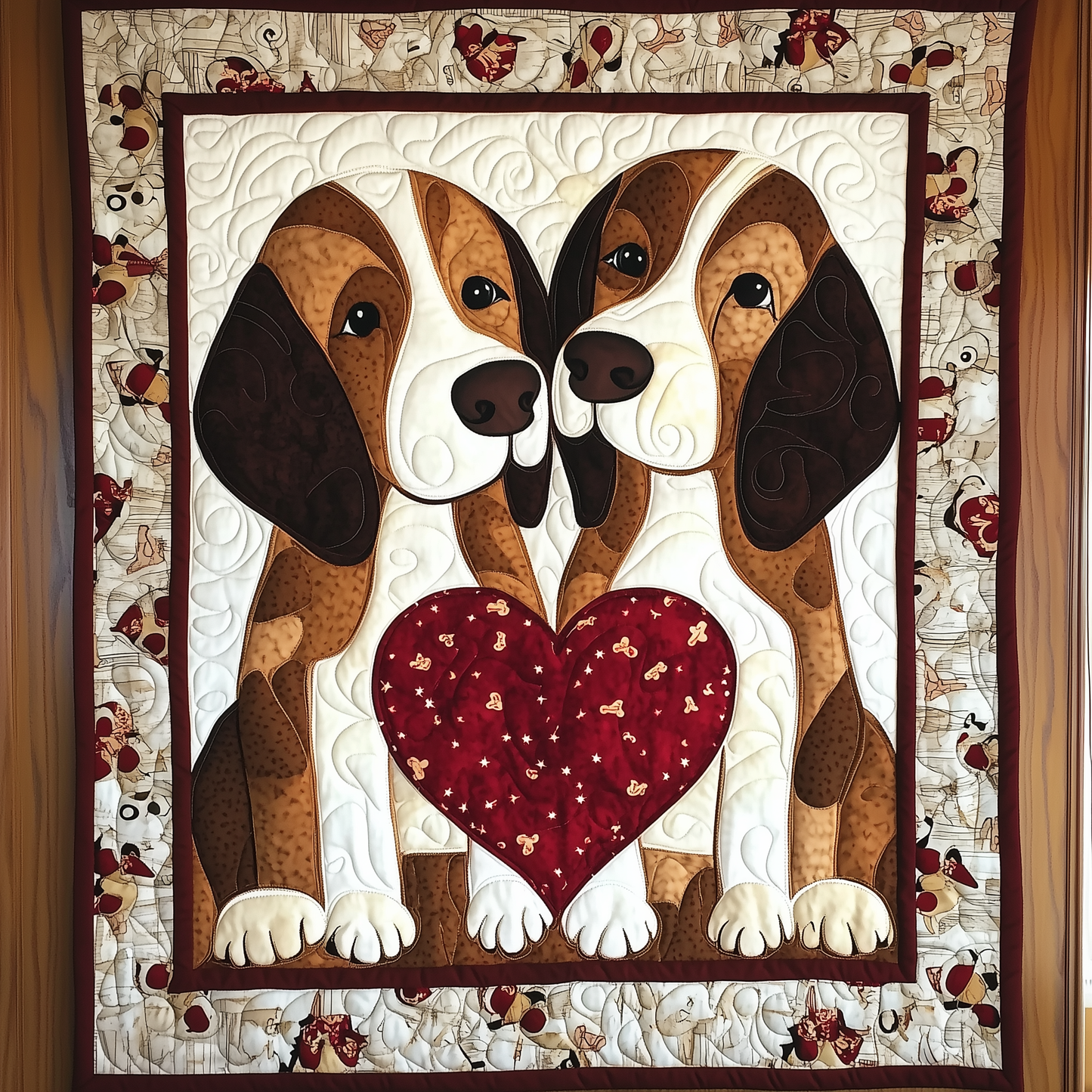 Beagle Bond of Love Quilted Blanket GFTOTL1168