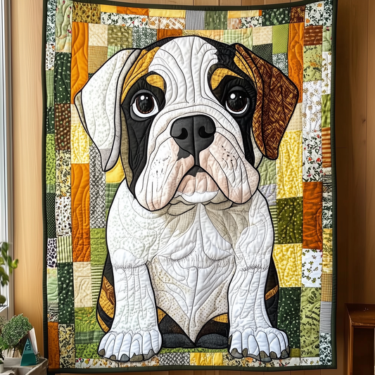 English Bulldog Quilted Blanket GFTOTL1177