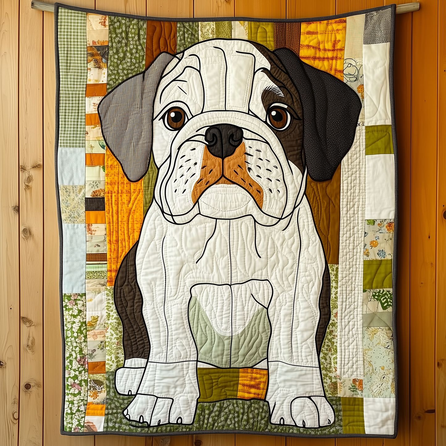 English Bulldog Quilted Blanket GFTOTL1178