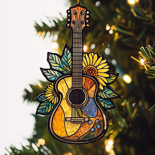 Sunflower Guitar Mica Ornament GFTOTL1202