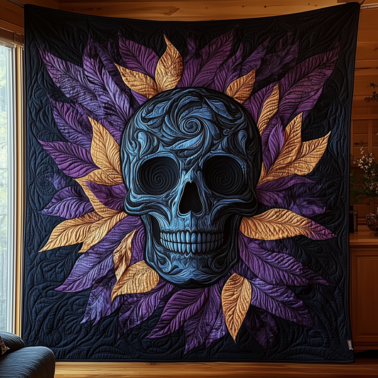 Nightbloom Skull Quilted Blanket GFTOTL1219