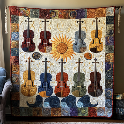 Classical Violins Quilted Blanket GFTOTL1291