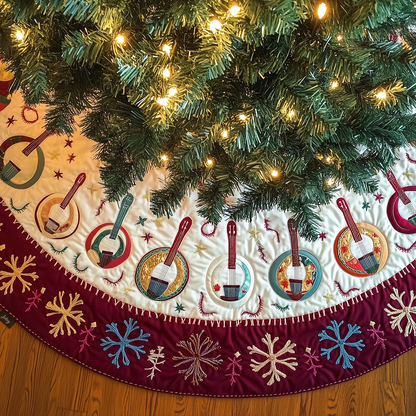 Festive Banjo Quilted Tree Skirt GFTOTL1331