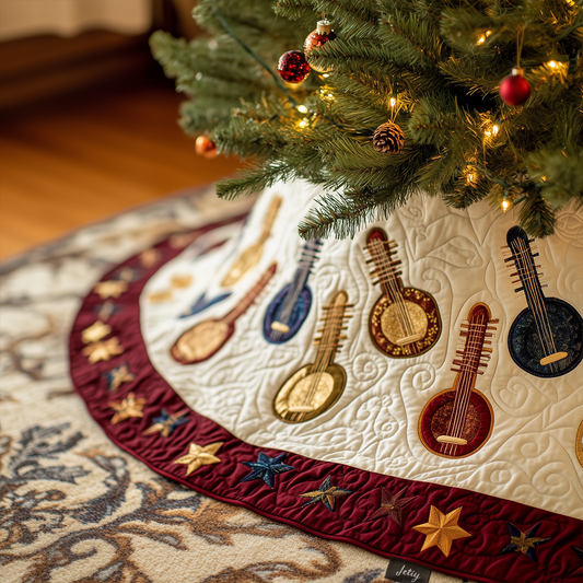 Festive Banjo Quilted Tree Skirt GFTOTL1334