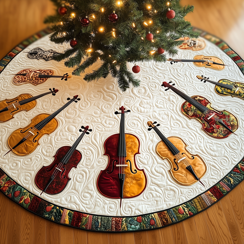 Festive Cello Quilted Tree Skirt GFTOTL1347