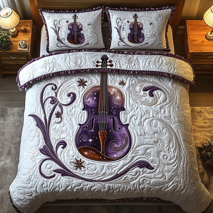 Festive String 3-Piece Quilted Bedding Set GFTOTL1456