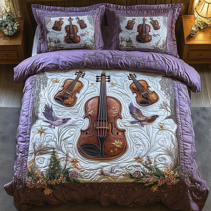 Festive String 3-Piece Quilted Bedding Set GFTOTL1457