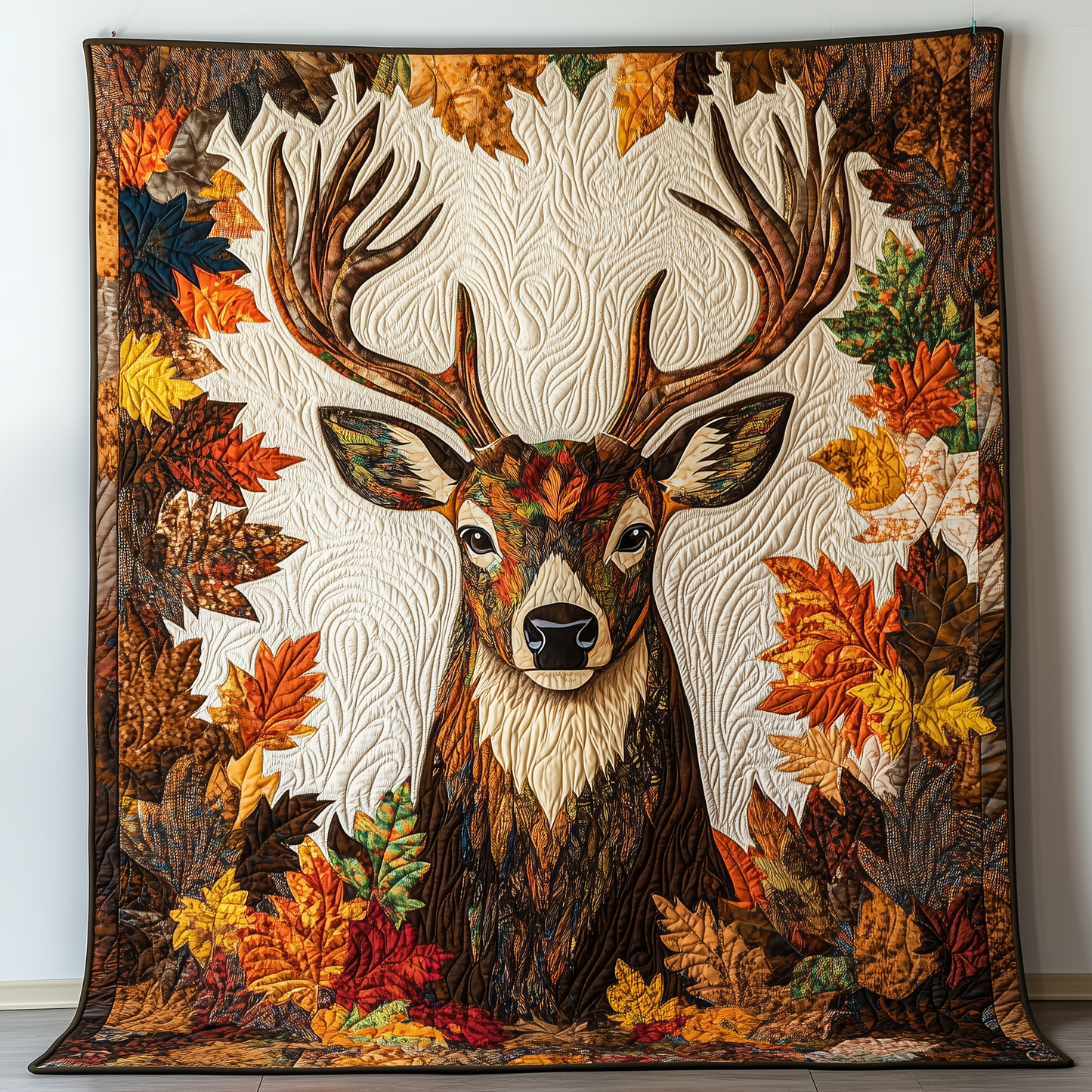 Deer Autumn Vibe Quilted Blanket GFTOTL171