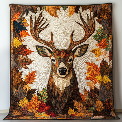 Deer Autumn Vibe Quilted Blanket GFTOTL171