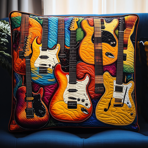 Swirl Guitar Quilted Pillow Case GFTOTL208