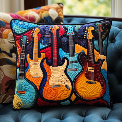 Swirl Guitar Quilted Pillow Case GFTOTL213