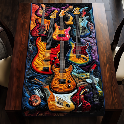 Swirl Guitar Quilted Table Runner GFTOTL218