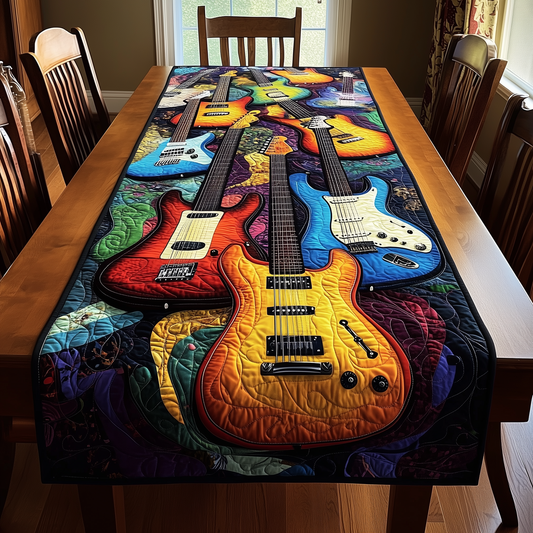 Swirl Guitar Quilted Table Runner GFTOTL222