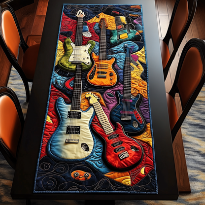 Swirl Guitar Quilted Table Runner GFTOTL224