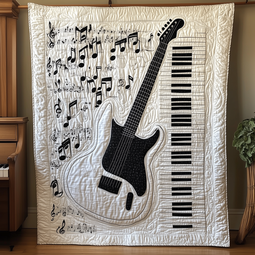 Guitar Music Quilted Blanket GFTOTL242