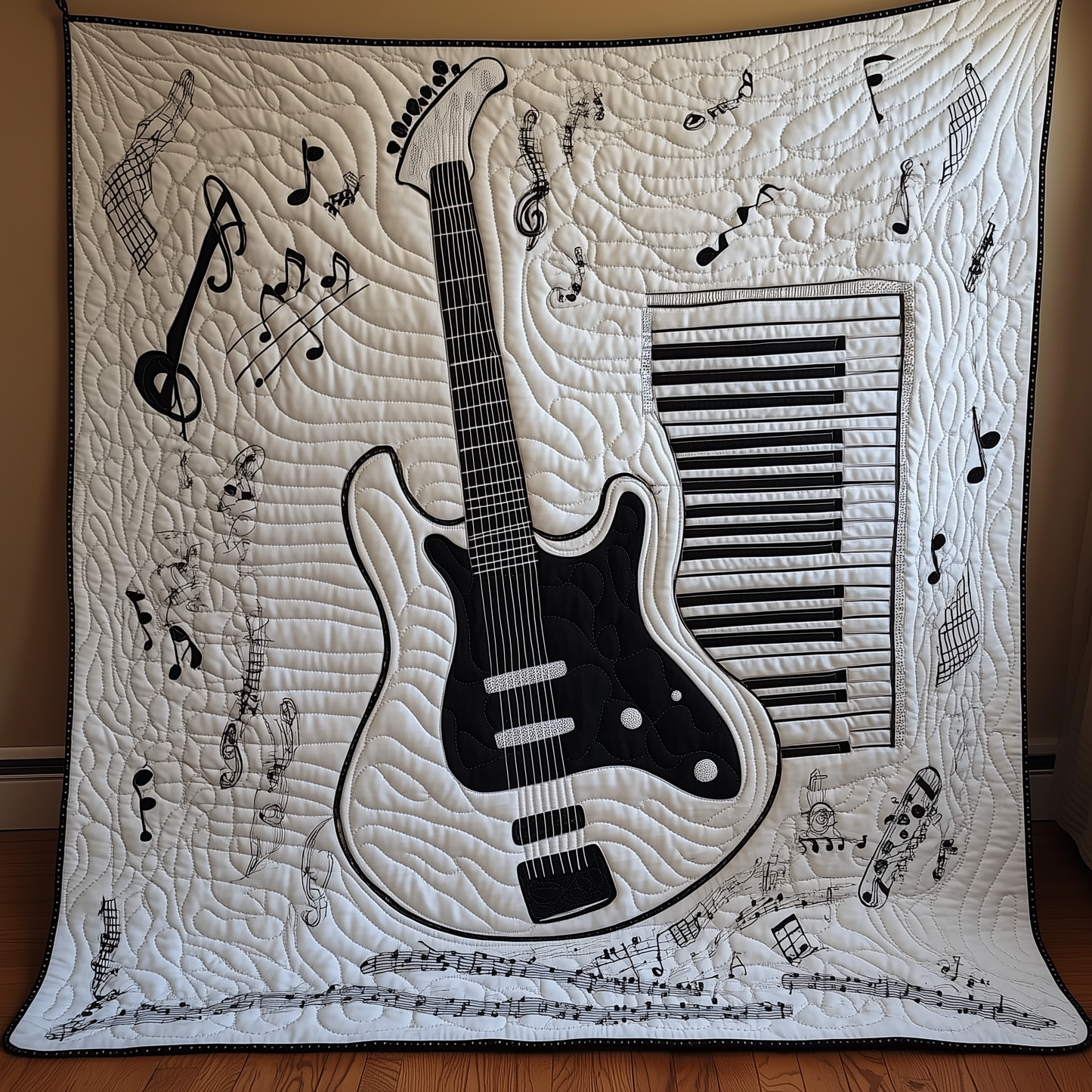 Guitar Music Quilted Blanket GFTOTL244